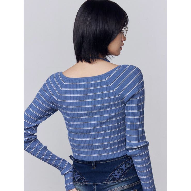 アシンメトリーチョーカーニット | EMODA | 詳細画像26 