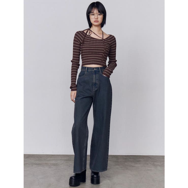 アシンメトリーチョーカーニット | EMODA | 詳細画像31 