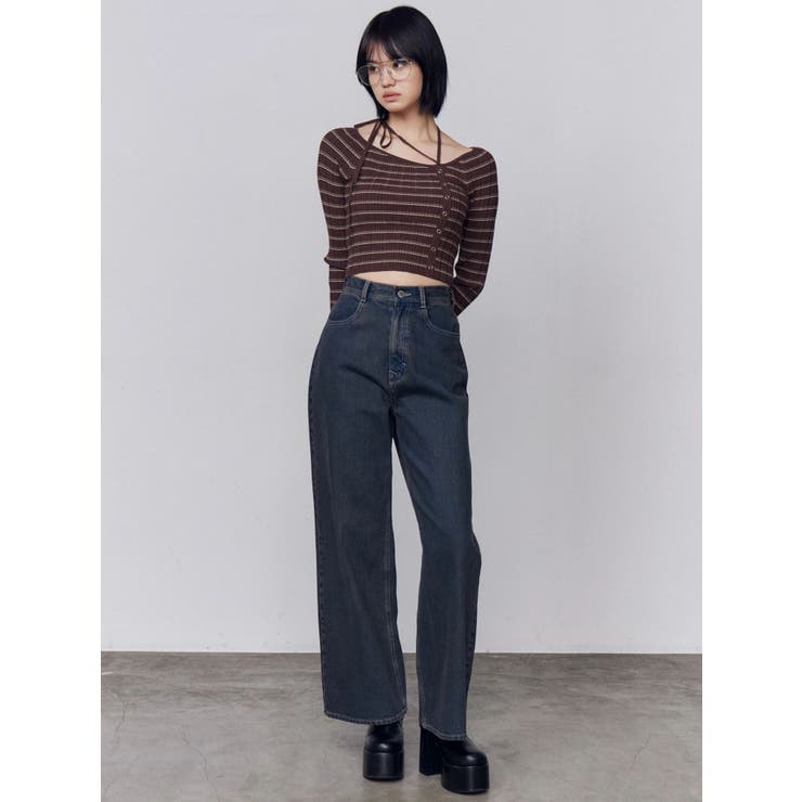 アシンメトリーチョーカーニット | EMODA | 詳細画像32 