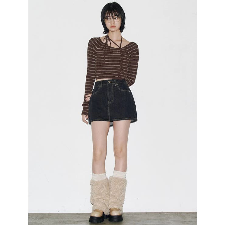 アシンメトリーチョーカーニット | EMODA | 詳細画像4 