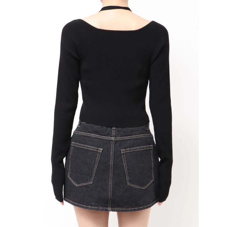 アシンメトリーチョーカーニット | EMODA | 詳細画像42 