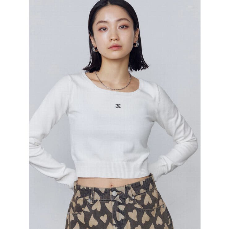 プレートクロップニット | EMODA | 詳細画像1 