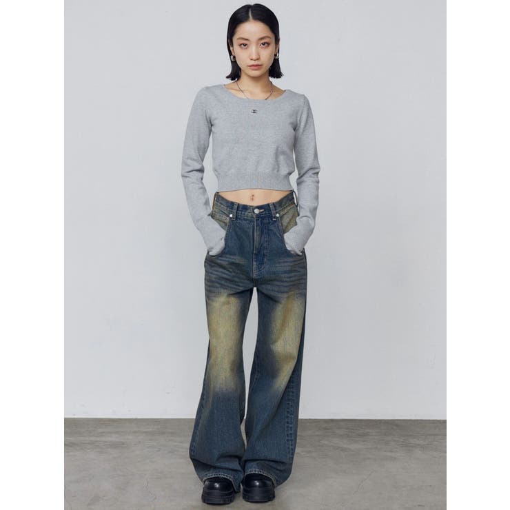 プレートクロップニット | EMODA | 詳細画像11 