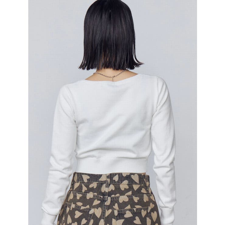 プレートクロップニット | EMODA | 詳細画像4 