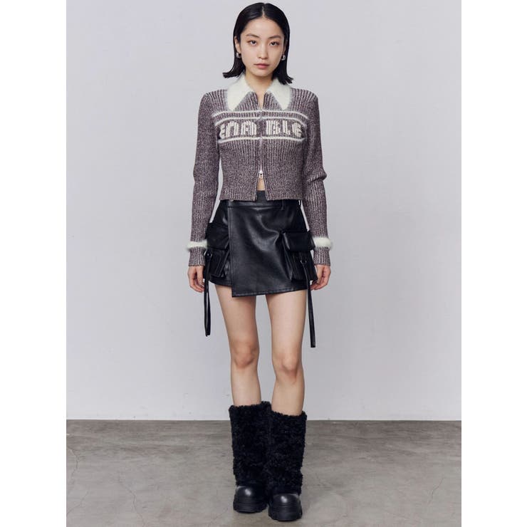 プレーティングシャギーロゴニット | EMODA | 詳細画像15 