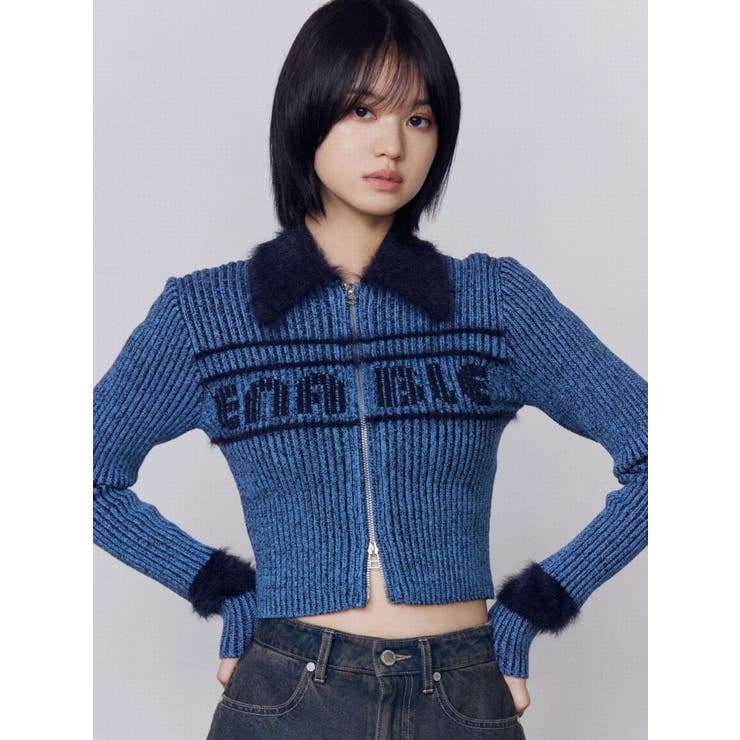 プレーティングシャギーロゴニット | EMODA | 詳細画像18 