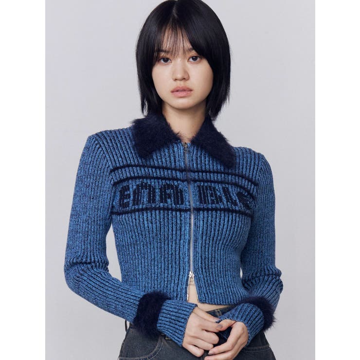 プレーティングシャギーロゴニット | EMODA | 詳細画像19 