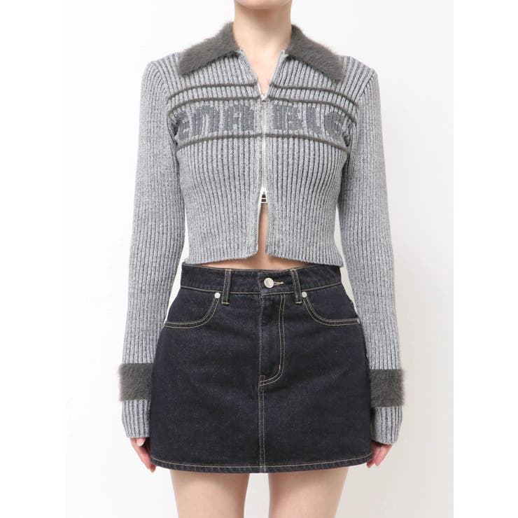 プレーティングシャギーロゴニット | EMODA | 詳細画像24 