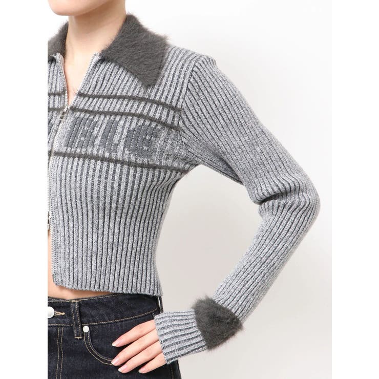 プレーティングシャギーロゴニット | EMODA | 詳細画像28 