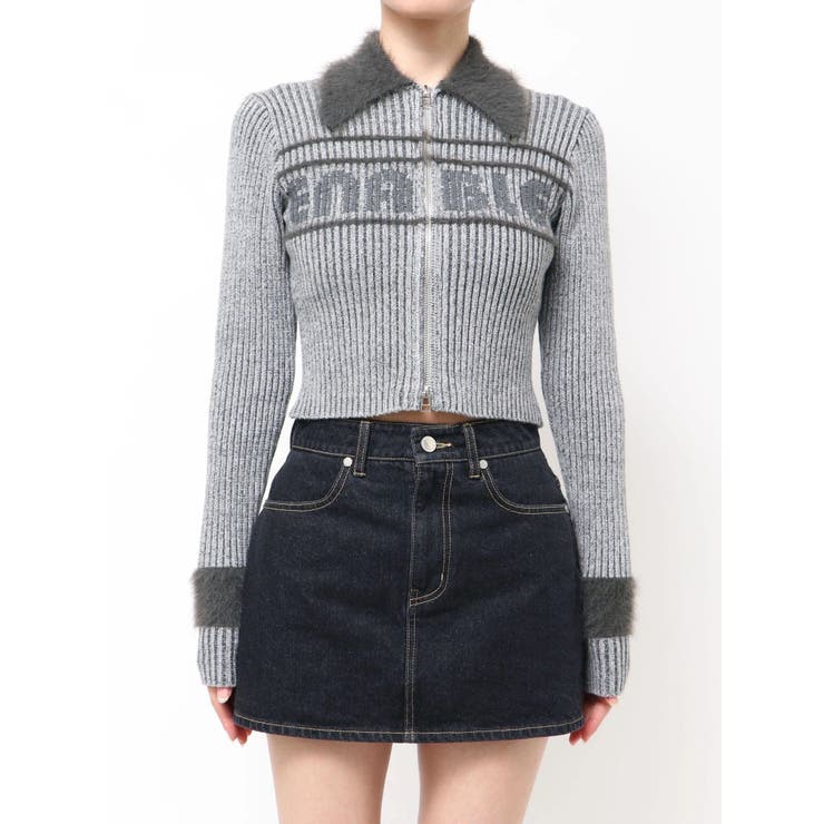 プレーティングシャギーロゴニット | EMODA | 詳細画像31 