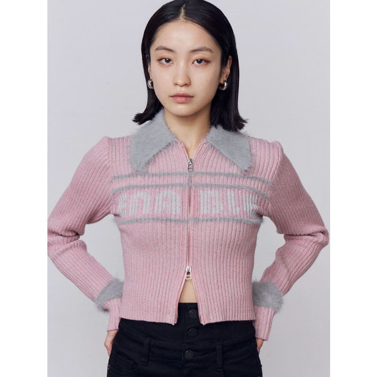 プレーティングシャギーロゴニット | EMODA | 詳細画像7 