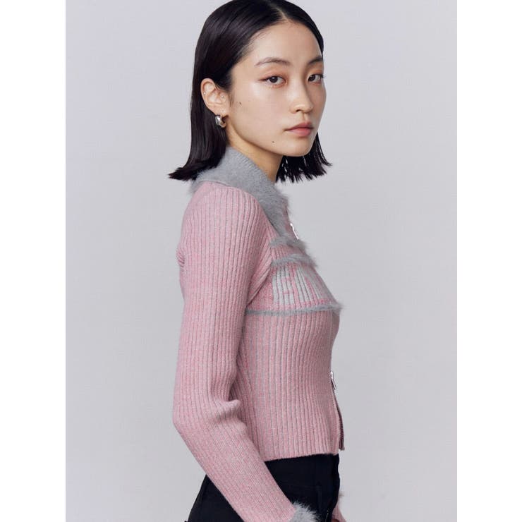 プレーティングシャギーロゴニット | EMODA | 詳細画像8 