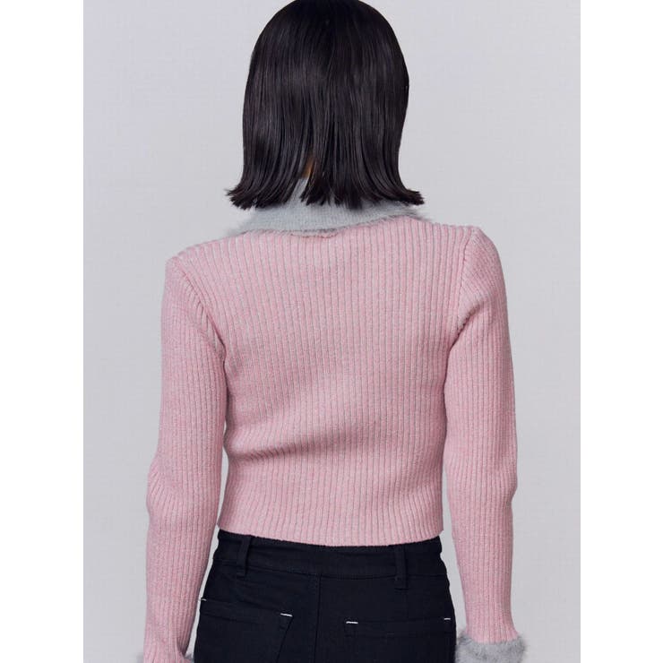 プレーティングシャギーロゴニット | EMODA | 詳細画像9 