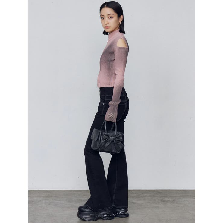 カットウォッシュドプレーティングジップニット | EMODA | 詳細画像18 