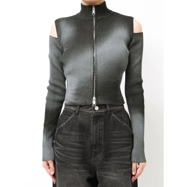 カットウォッシュドプレーティングジップニット | EMODA | 詳細画像27 