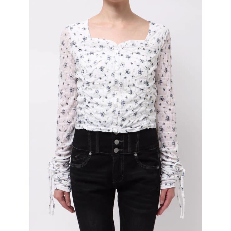 フロントボタンギャザートップ | EMODA | 詳細画像22 