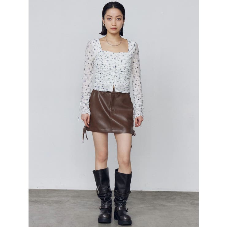 フロントボタンギャザートップ | EMODA | 詳細画像5 