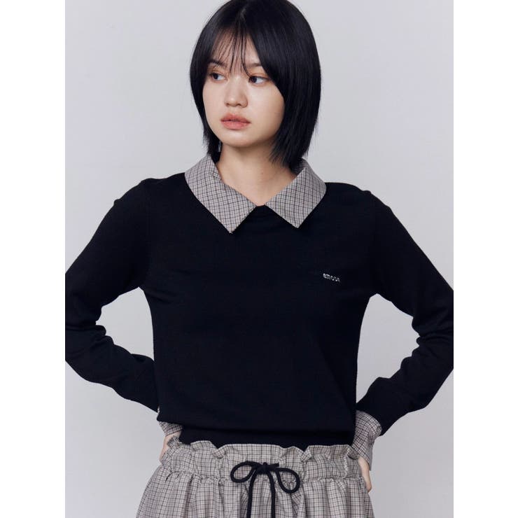 レイヤードシャツニット | EMODA | 詳細画像11 