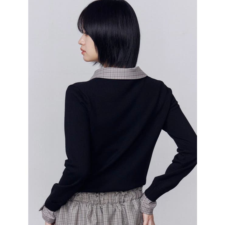 レイヤードシャツニット | EMODA | 詳細画像13 