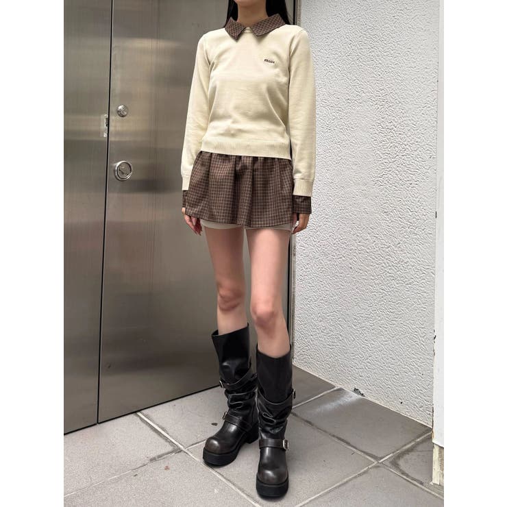 レイヤードシャツニット | EMODA | 詳細画像32 