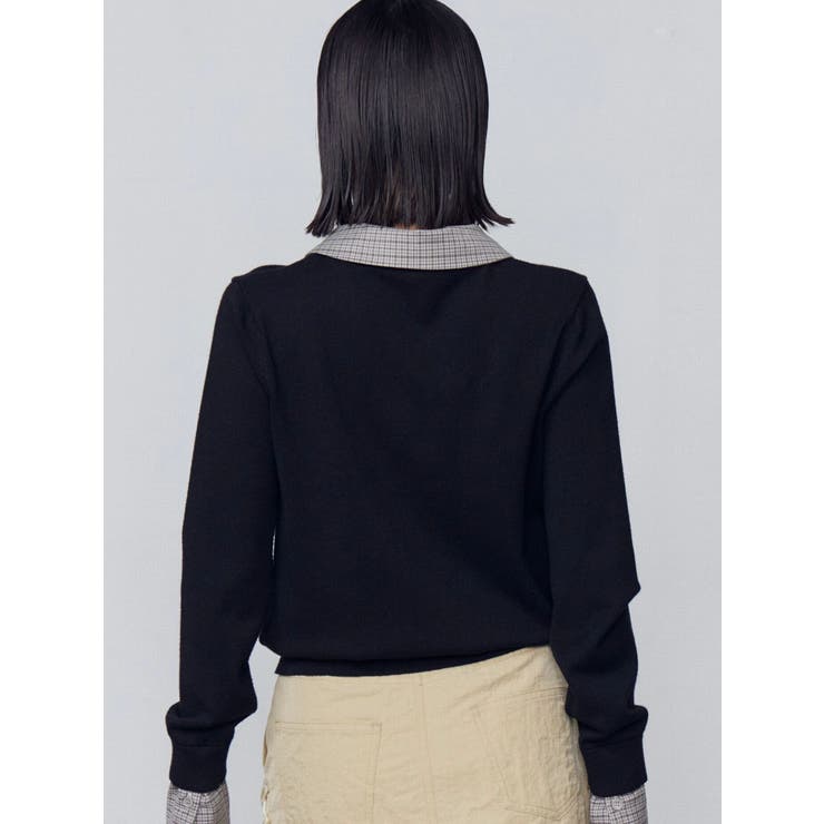 レイヤードシャツニット | EMODA | 詳細画像5 