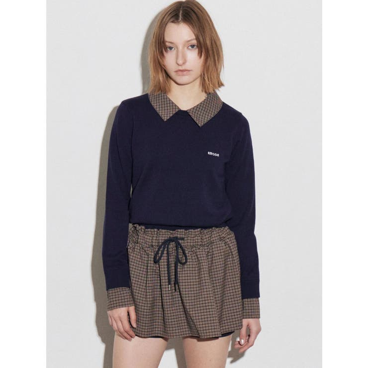 レイヤードシャツニット | EMODA | 詳細画像8 