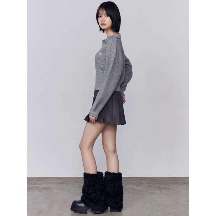 スキッパーワイドシャギーニット | EMODA | 詳細画像10 