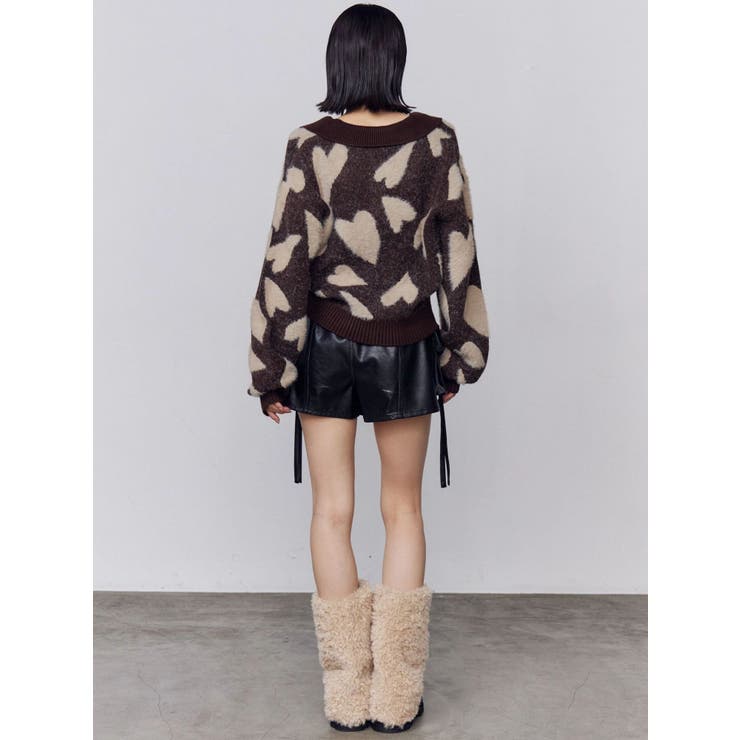 スキッパーワイドシャギーニット | EMODA | 詳細画像16 