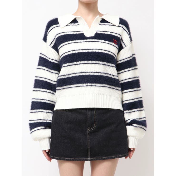 スキッパーワイドシャギーニット | EMODA | 詳細画像22 