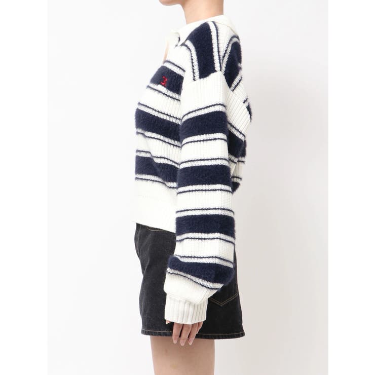 スキッパーワイドシャギーニット | EMODA | 詳細画像23 