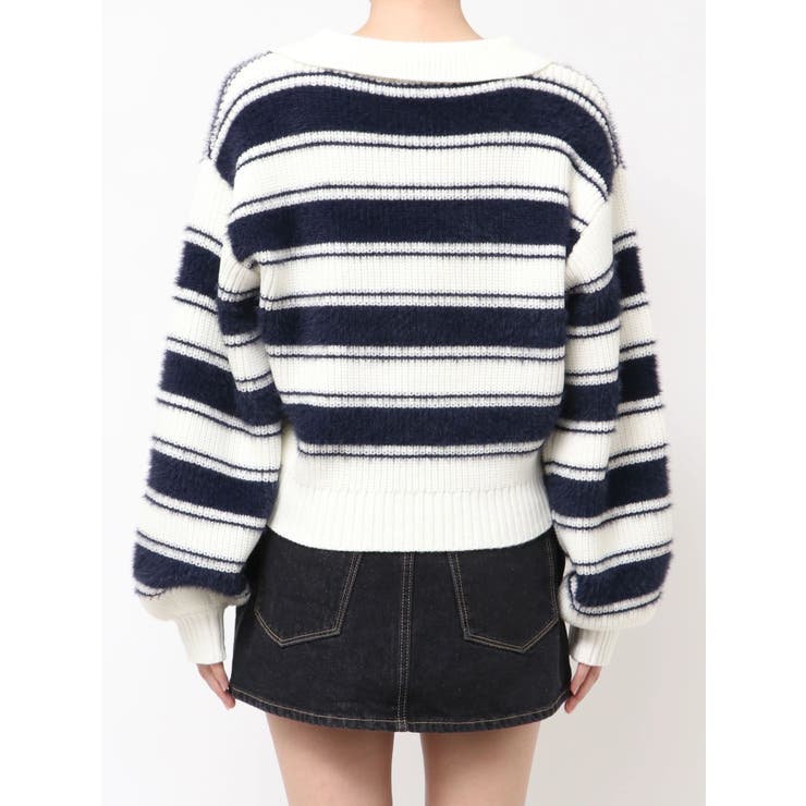 スキッパーワイドシャギーニット | EMODA | 詳細画像24 