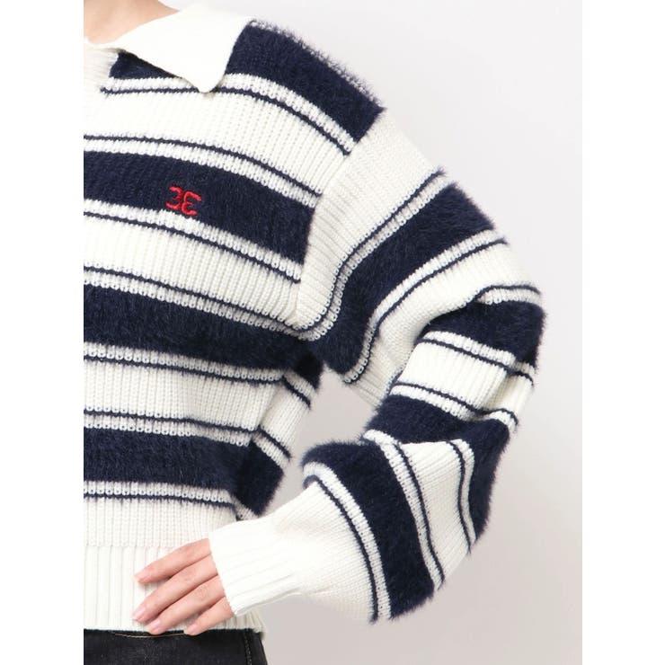 スキッパーワイドシャギーニット | EMODA | 詳細画像26 