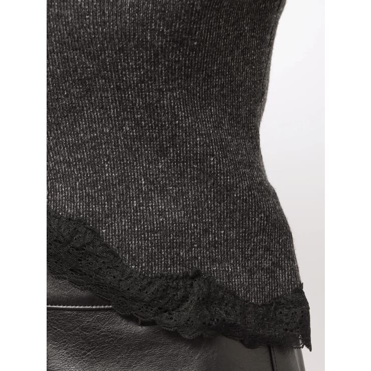 レースエッジフィットリブトップ | EMODA | 詳細画像31 