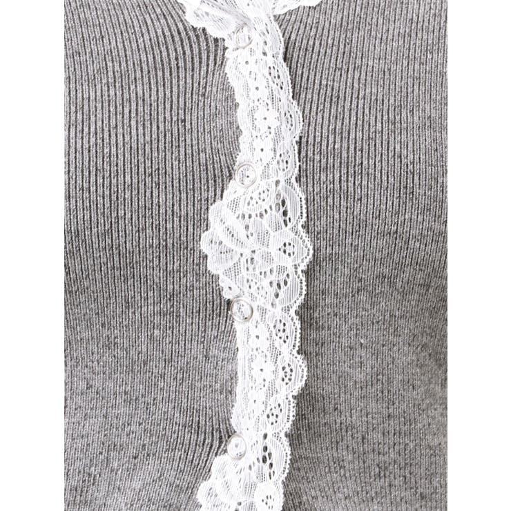 レースエッジフィットリブトップ | EMODA | 詳細画像35 