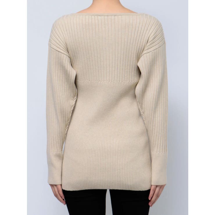 レースエッジフィットリブトップ | EMODA | 詳細画像5 