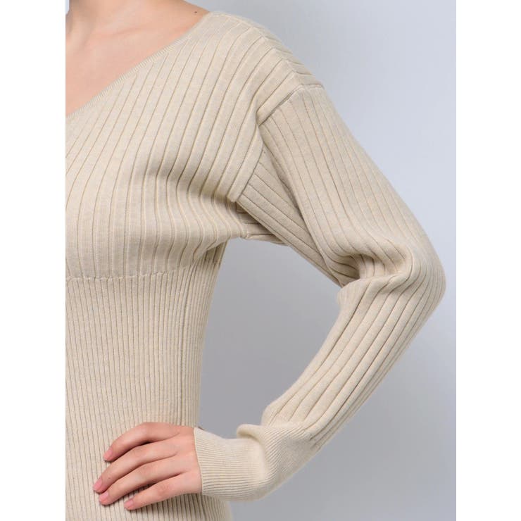 レースエッジフィットリブトップ | EMODA | 詳細画像7 