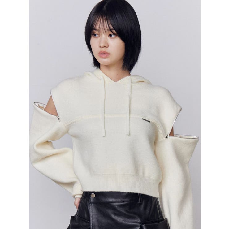 マルチオープンニットフーディ | EMODA | 詳細画像1 