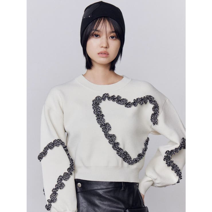 ギャザーハートニット | EMODA | 詳細画像15 