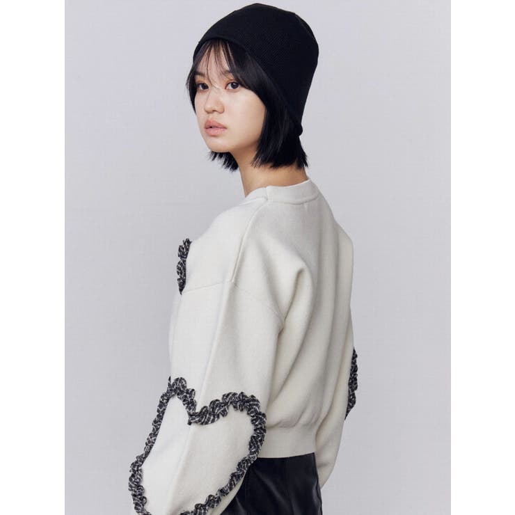 ギャザーハートニット | EMODA | 詳細画像17 