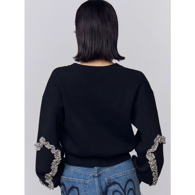 ギャザーハートニット | EMODA | 詳細画像3 