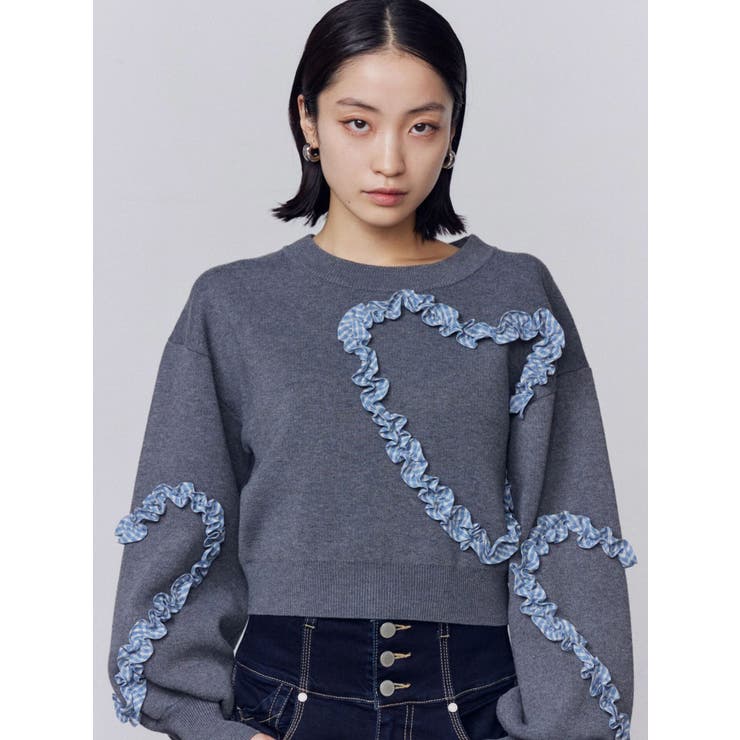 ギャザーハートニット | EMODA | 詳細画像8 