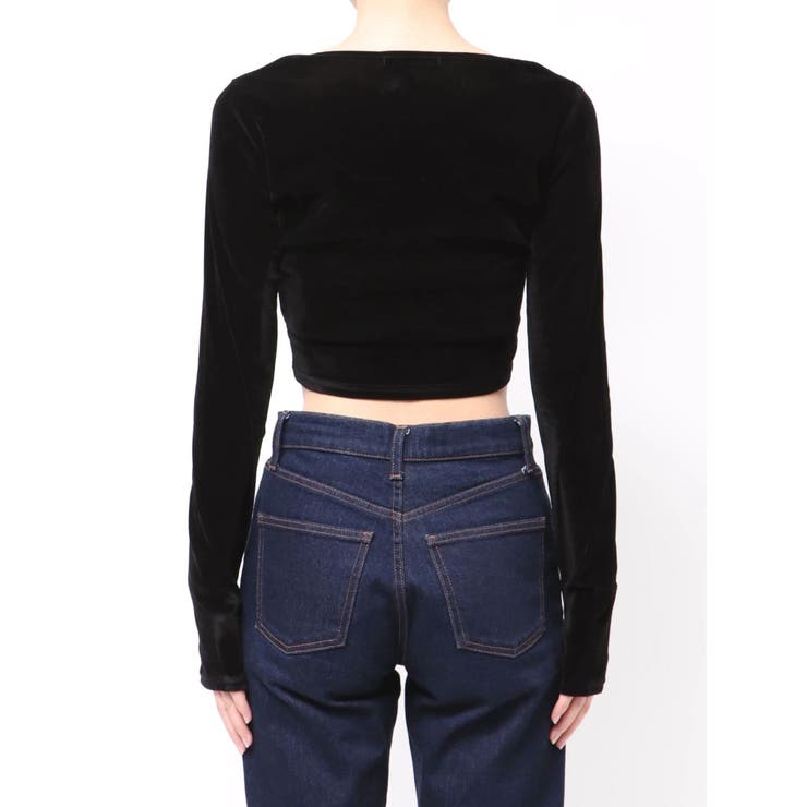 シアーベロアプレートクロップトップ | EMODA | 詳細画像20 