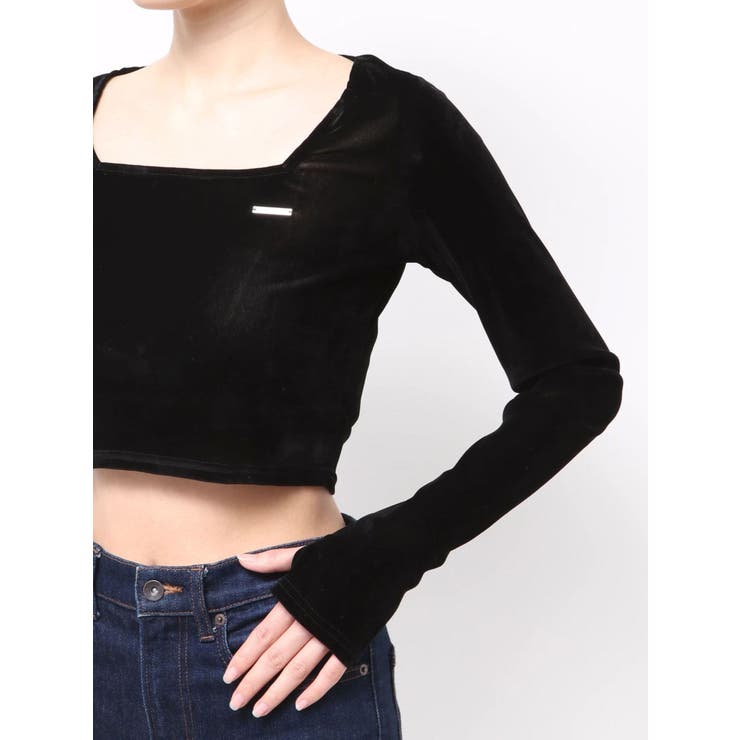 シアーベロアプレートクロップトップ | EMODA | 詳細画像22 