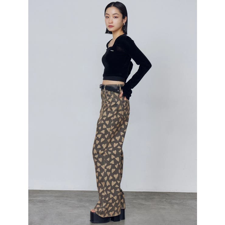 シアーベロアプレートクロップトップ | EMODA | 詳細画像6 