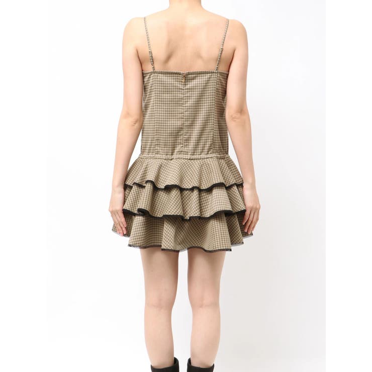 レースアップティアードミニワンピース | EMODA | 詳細画像5 