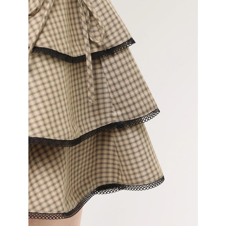 レースアップティアードミニワンピース | EMODA | 詳細画像8 