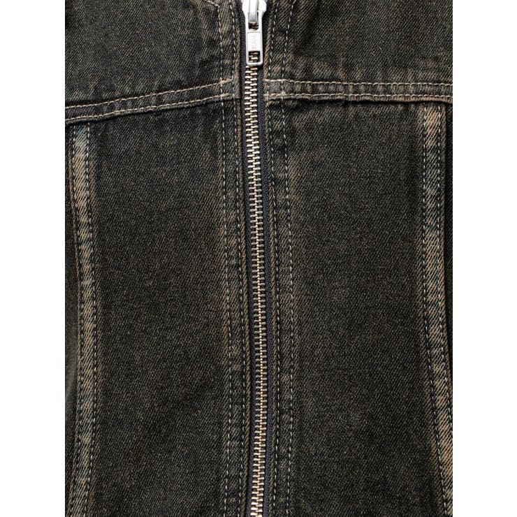 プリーツヘムレイヤードデニムワンピース | EMODA | 詳細画像28 