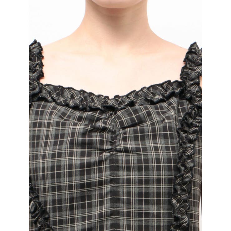 テープフリルアシンメトリーマキシワンピース | EMODA | 詳細画像16 