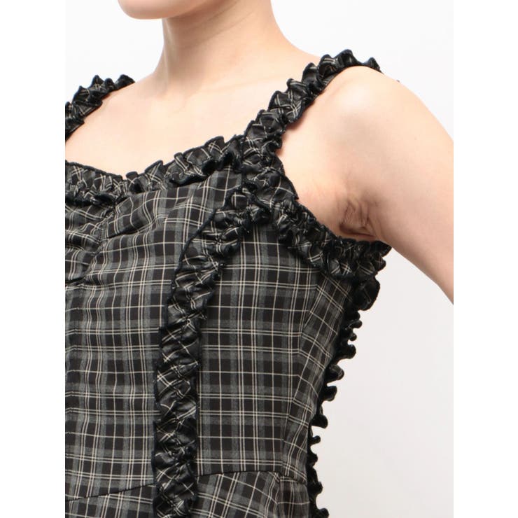 テープフリルアシンメトリーマキシワンピース | EMODA | 詳細画像17 