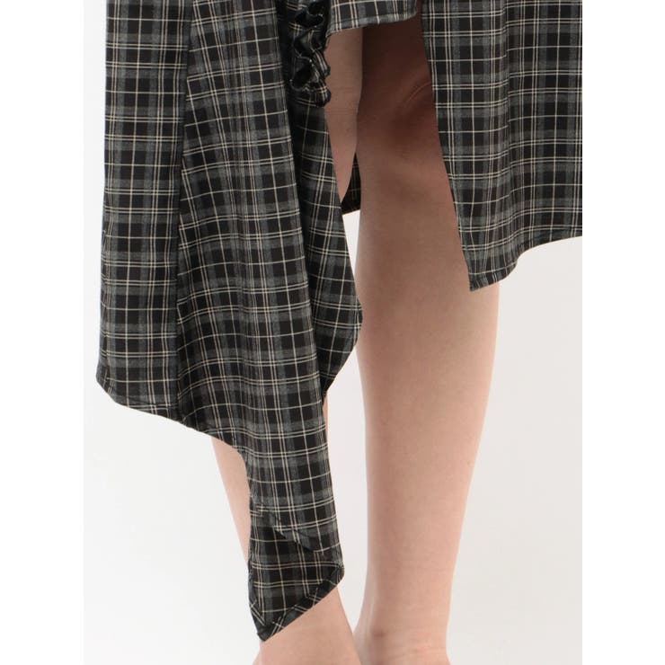 テープフリルアシンメトリーマキシワンピース | EMODA | 詳細画像18 